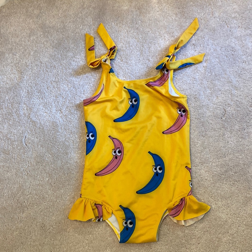 NWOT Hugo Loves Tiki Banana Swimsuit one piece size 10